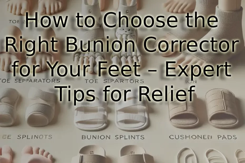 How to Choose the Right Bunion Corrector for Your Feet